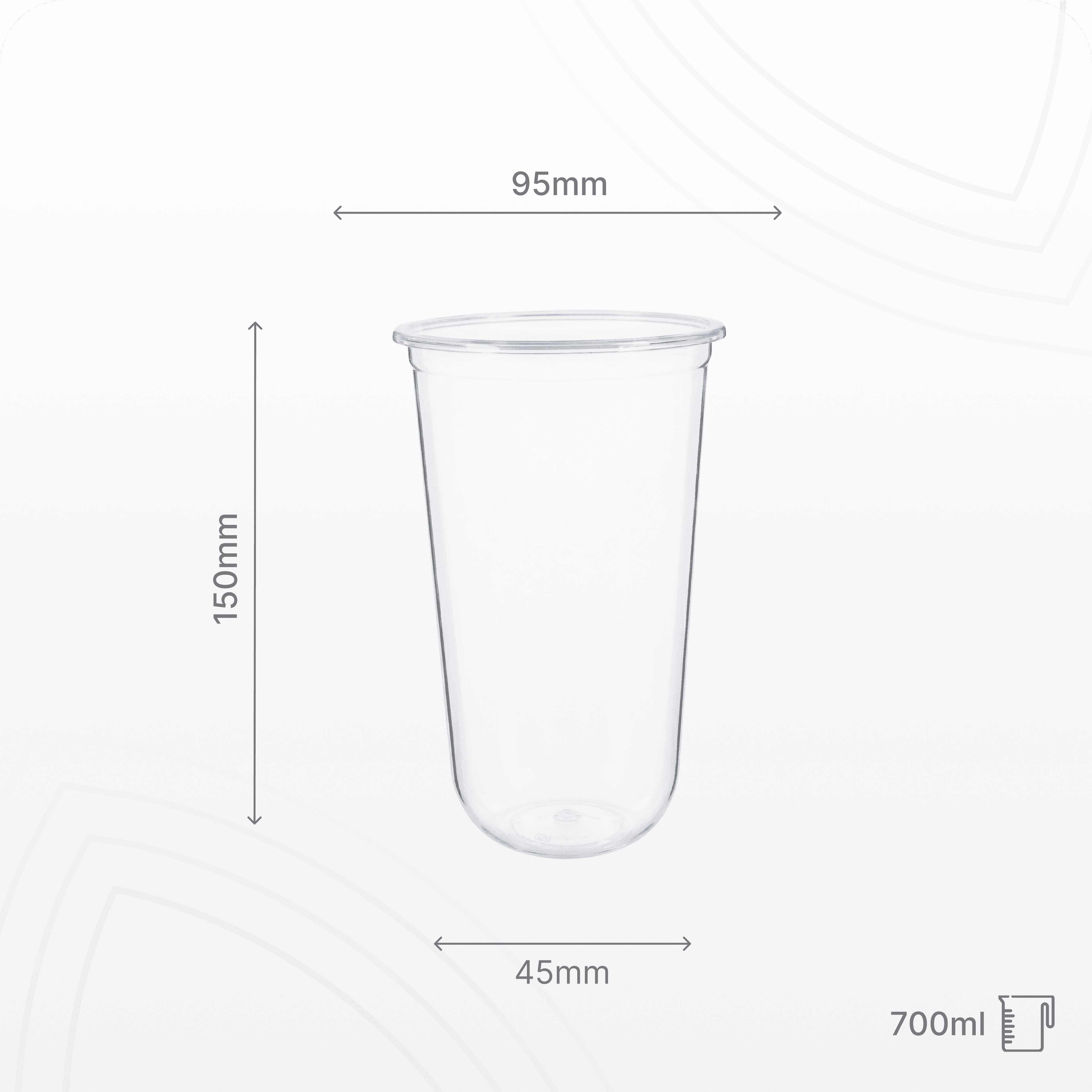Cốc U 700ml 