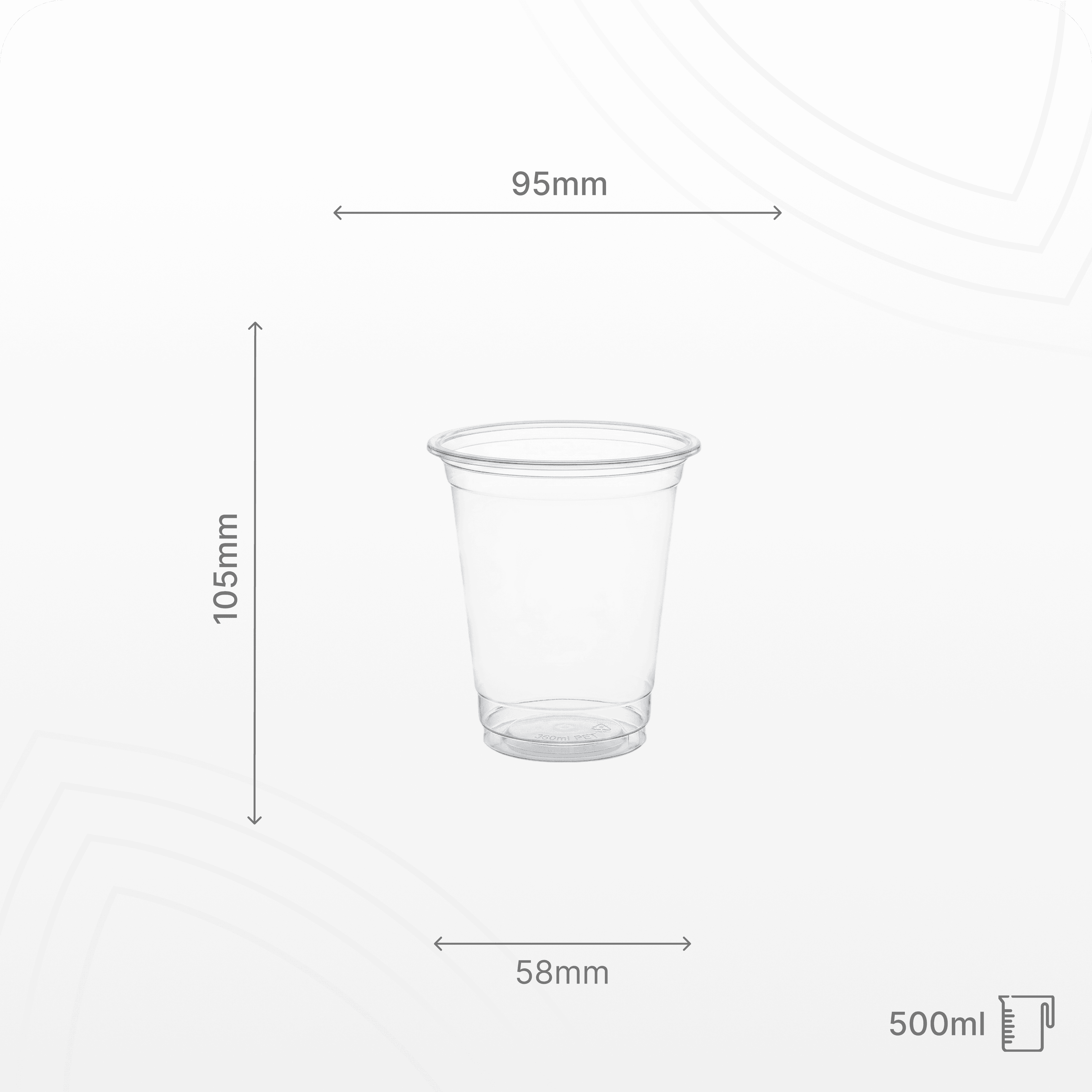 Cốc PP 500ml 