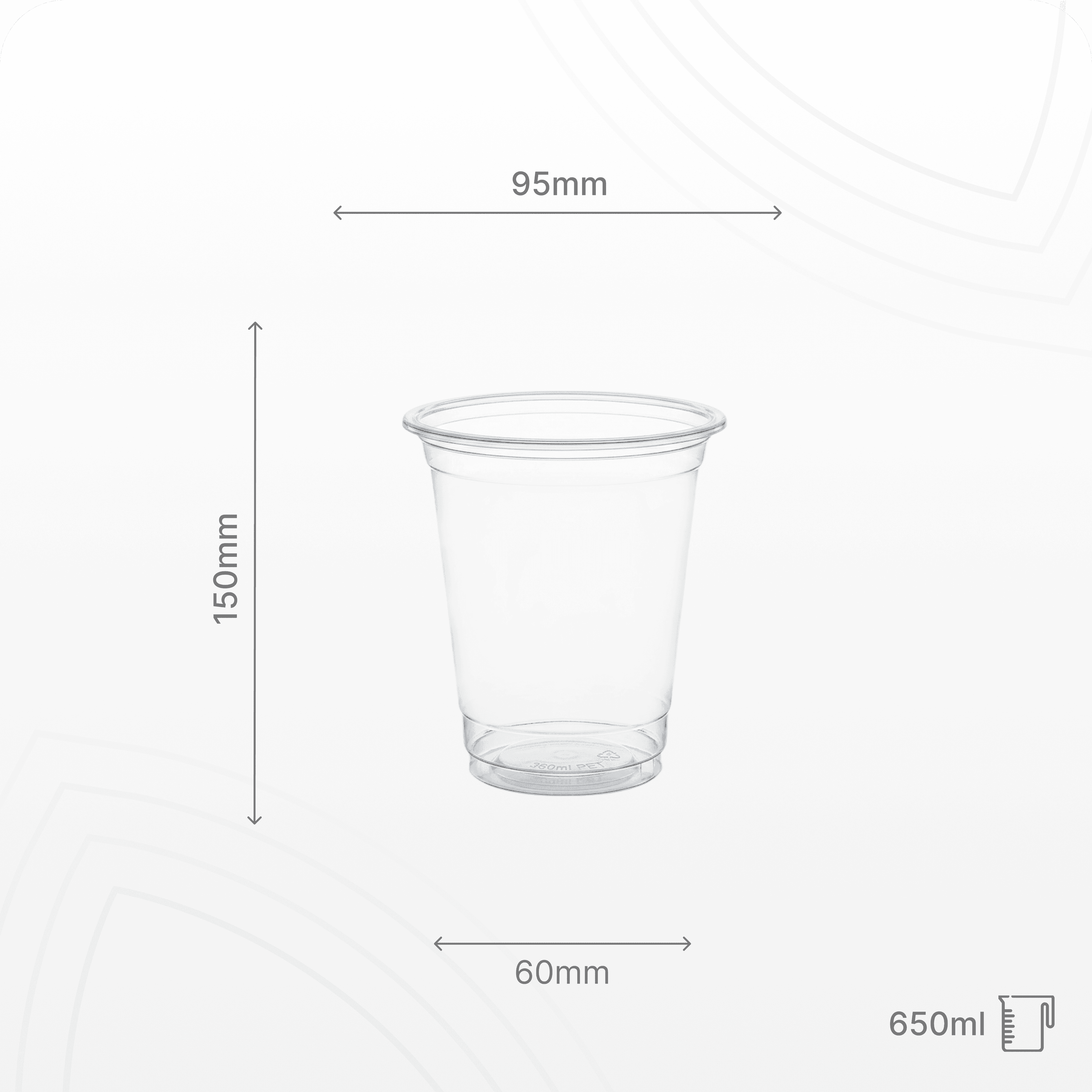 Cốc PP 650ml