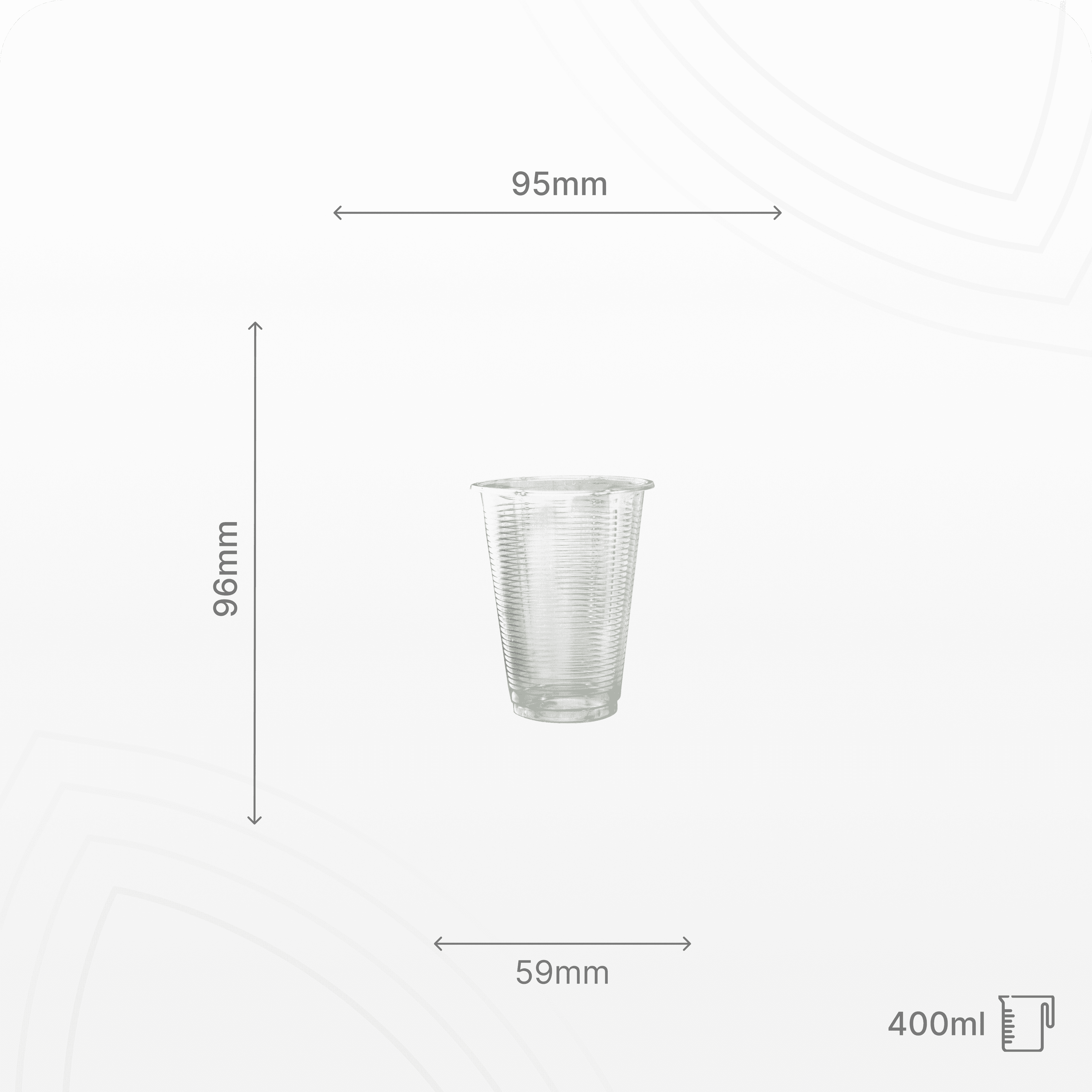 Cốc vân PP 400ml