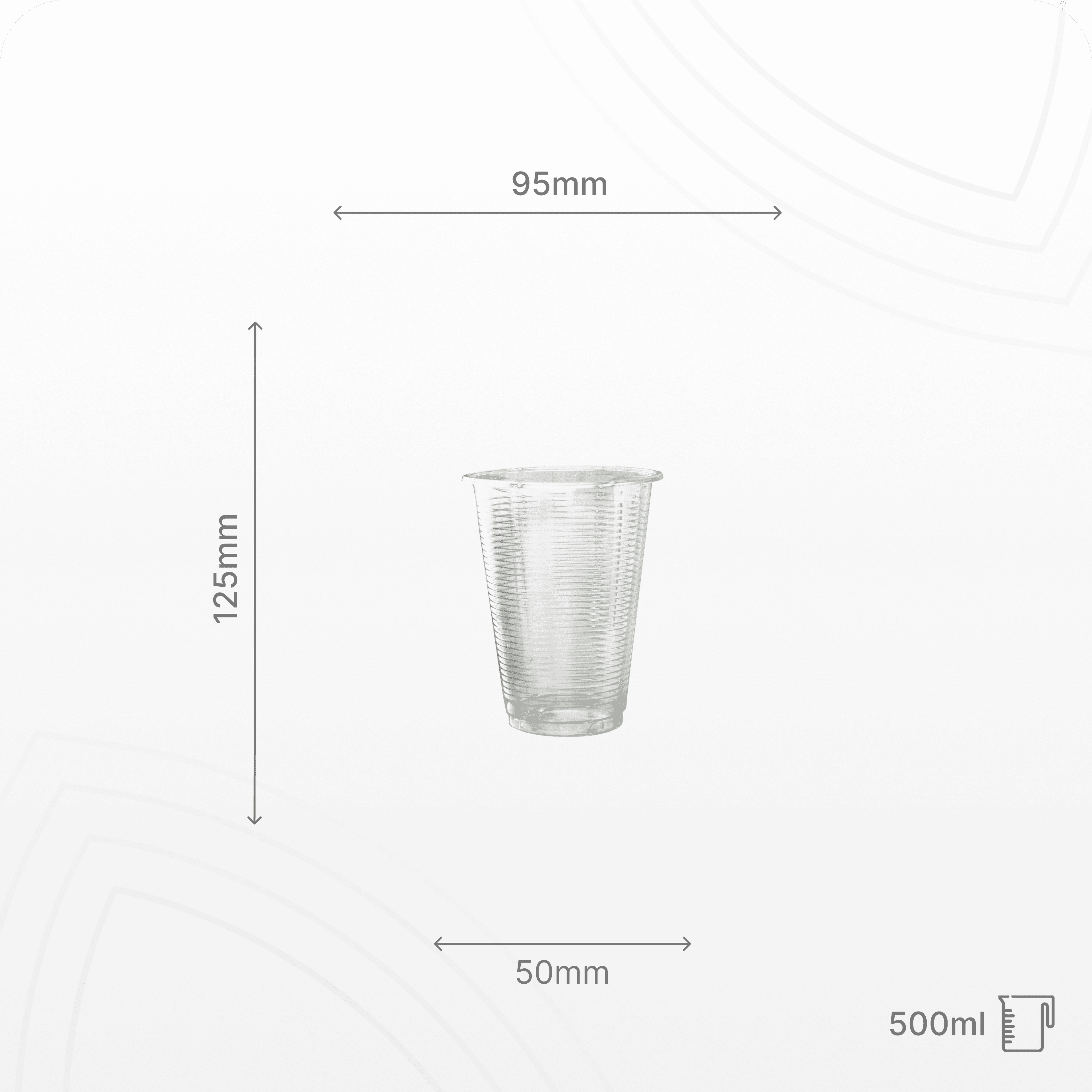 Cốc vân PP 500ml