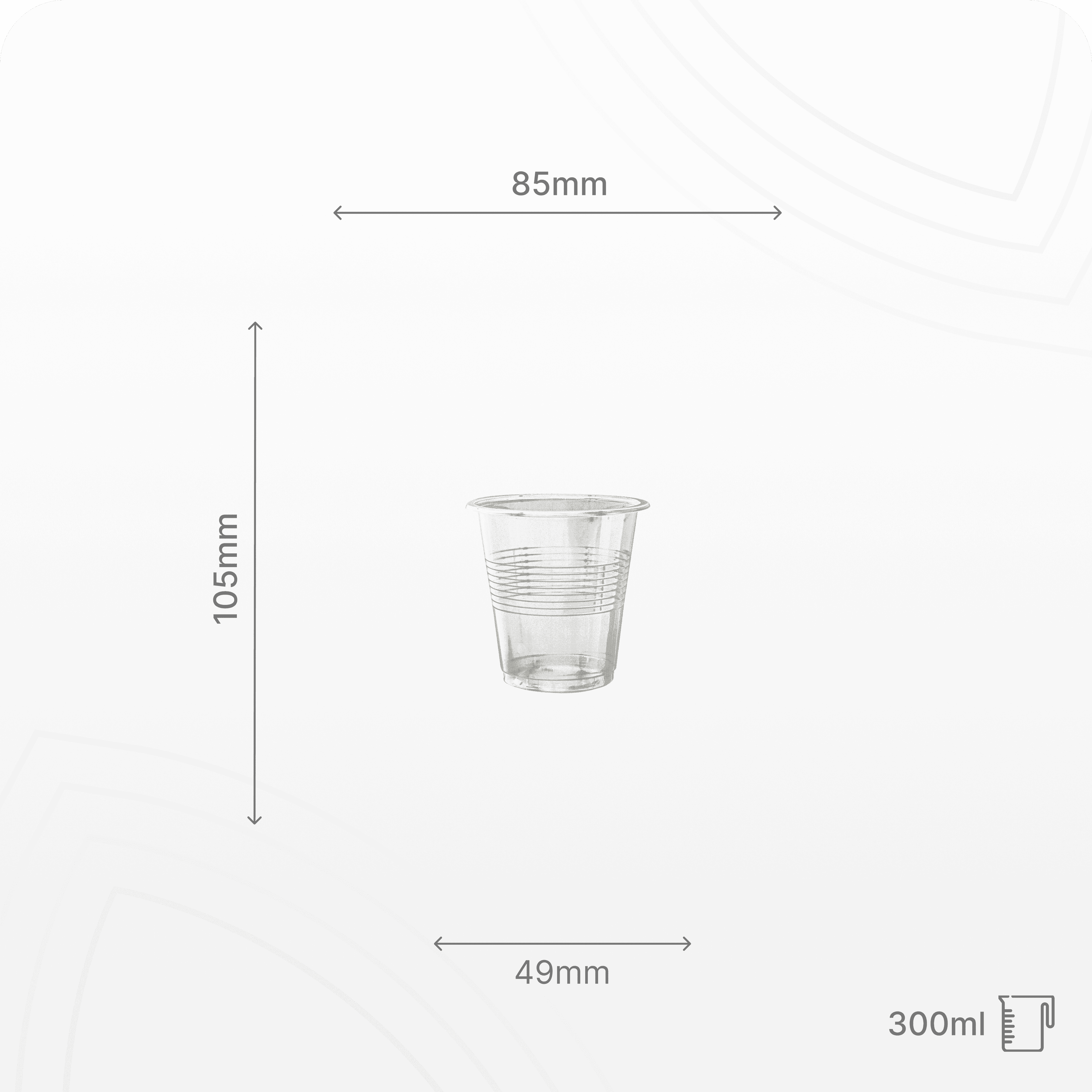 Cốc vân PP 300ml
