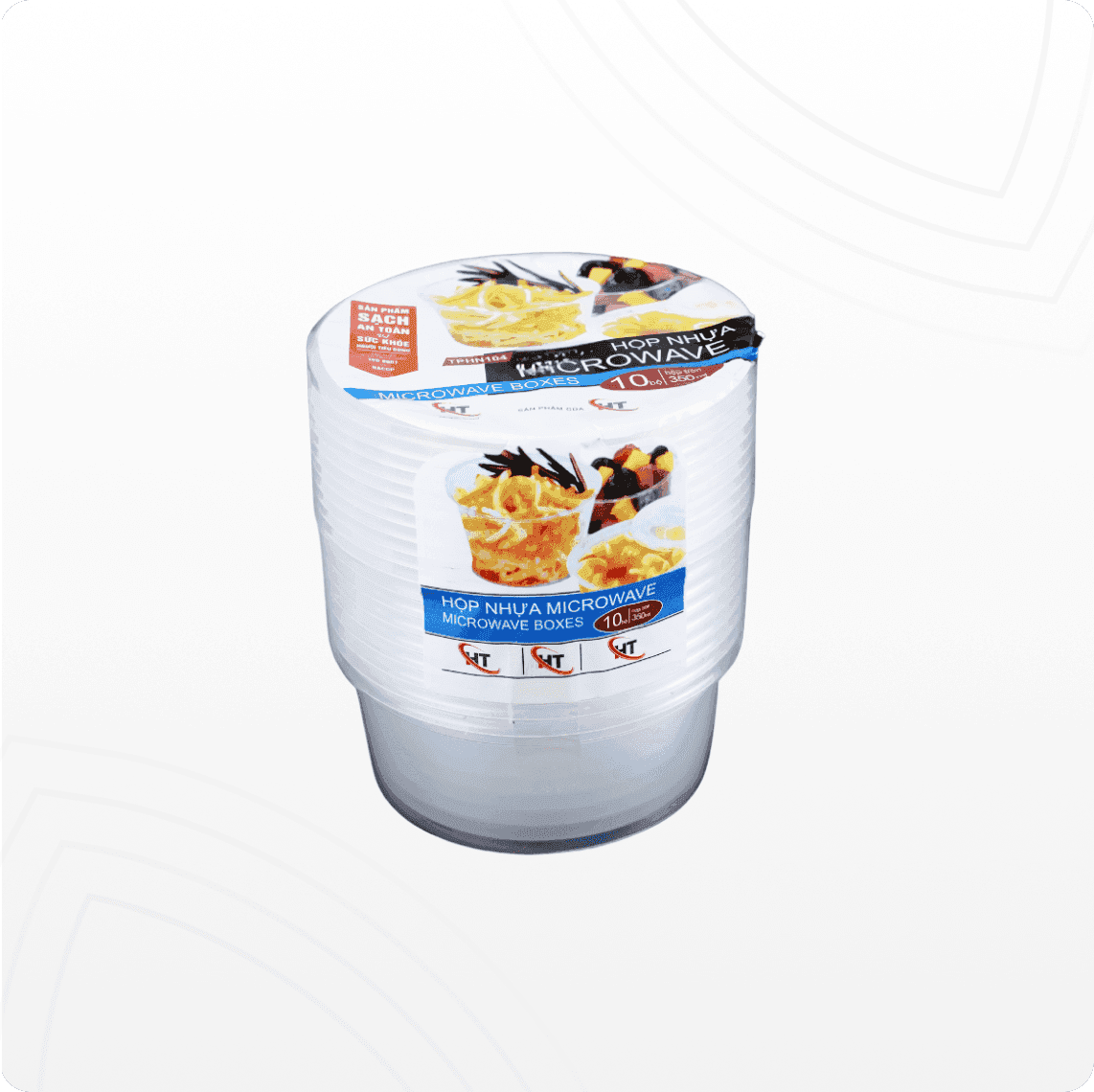 Hộp nhựa Microwave tròn 350ml