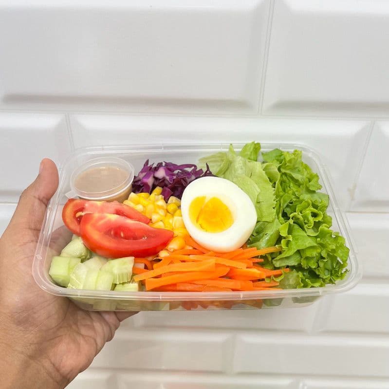 Hộp nhựa trong suốt đựng salad eat clean VietPlastic an toàn cho sức khỏe