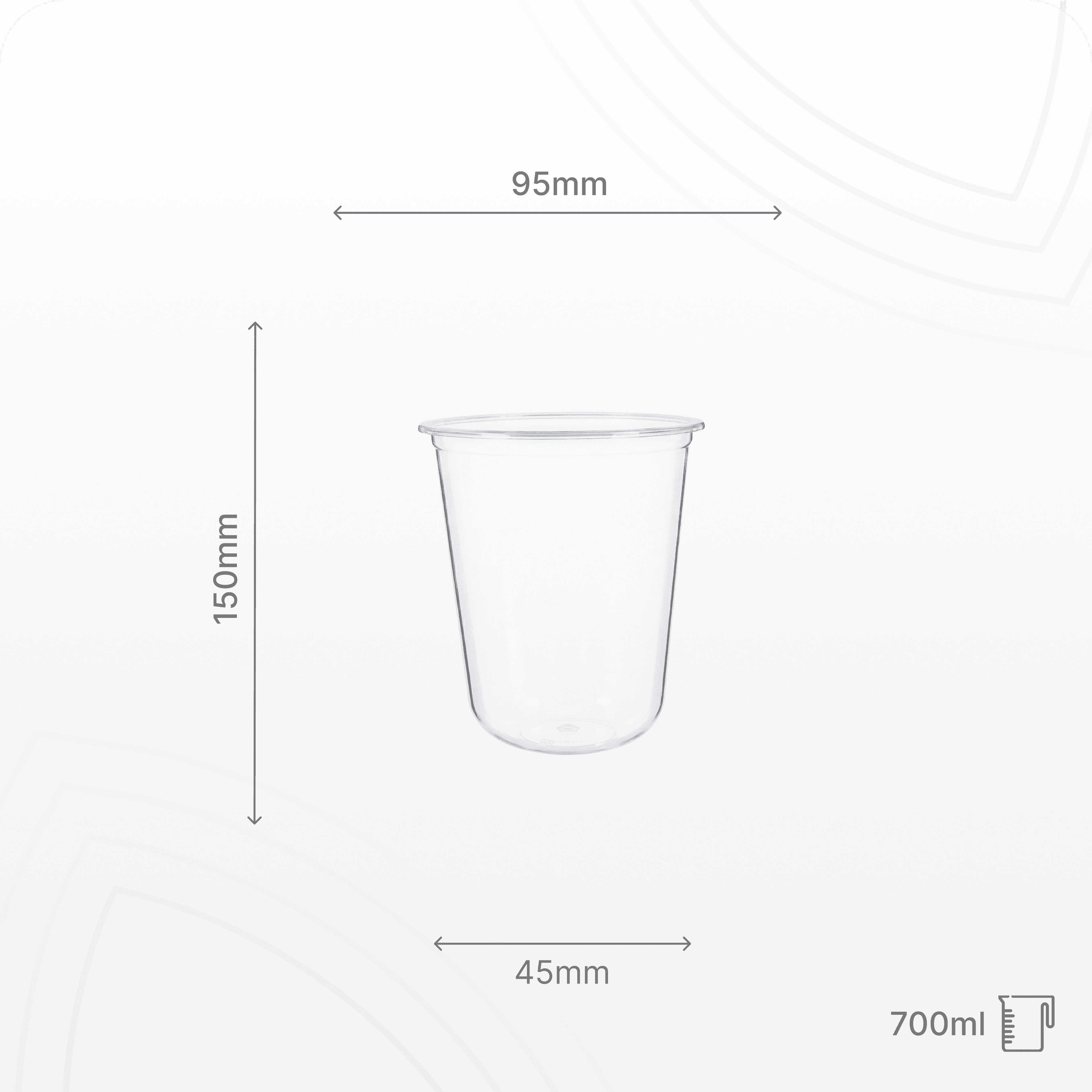 Cốc U 700ml