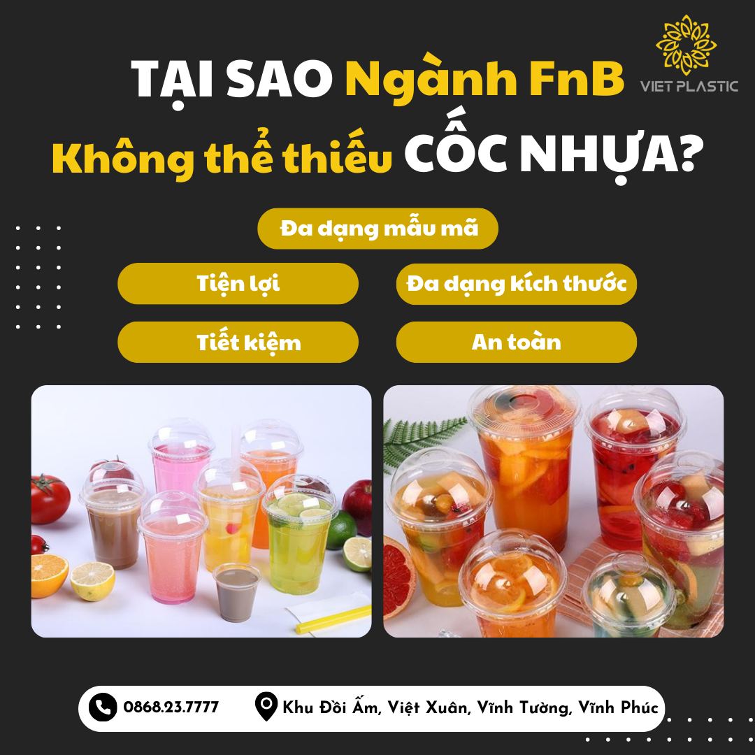 Tại sao ngành F&B không thể thiếu CỐC NHỰA image