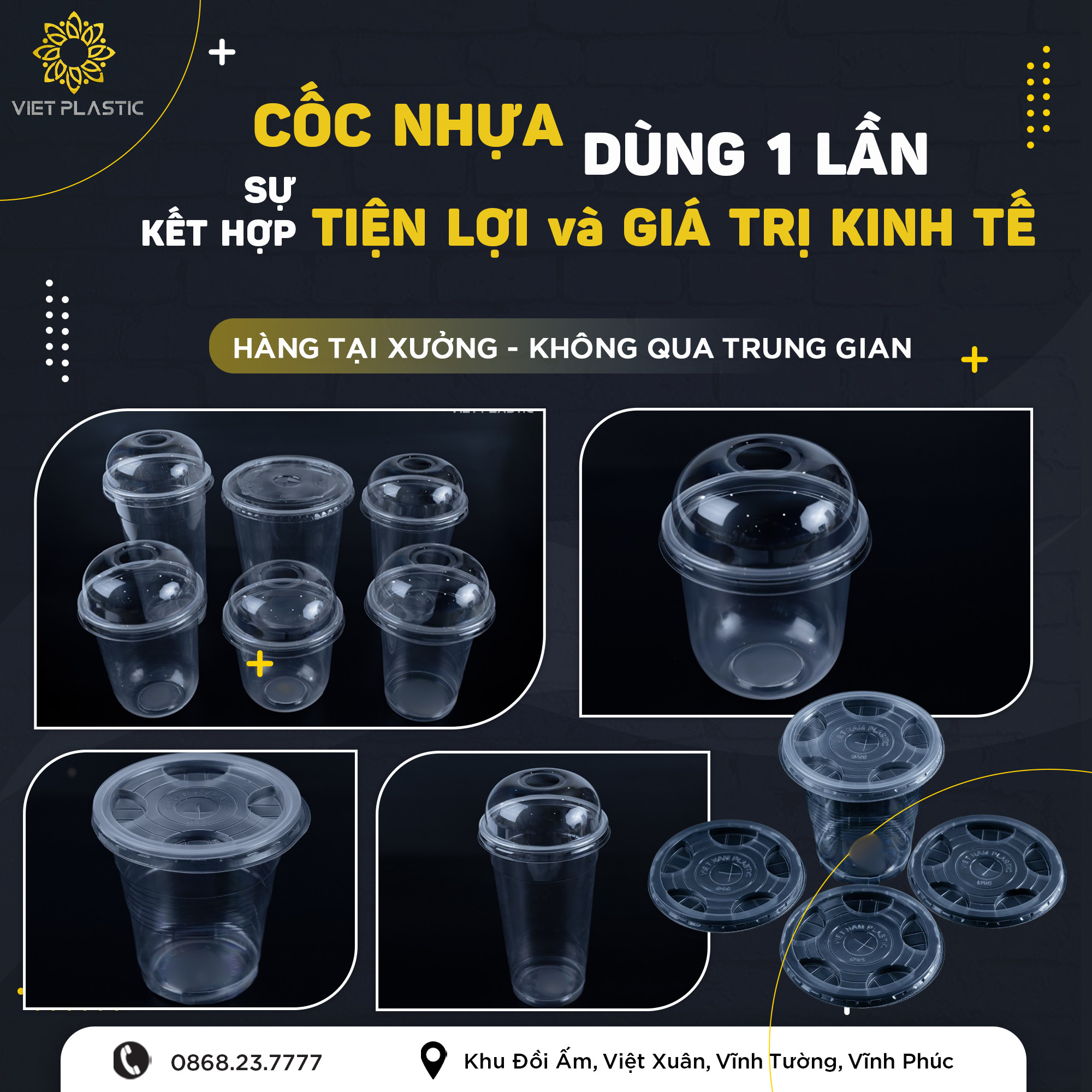 CỐC NHỰA DÙNG 1 LẦN - SỰ KẾT HỢP GIỮA TIỆN LỢI VÀ GIÁ TRỊ KINH TẾ! image